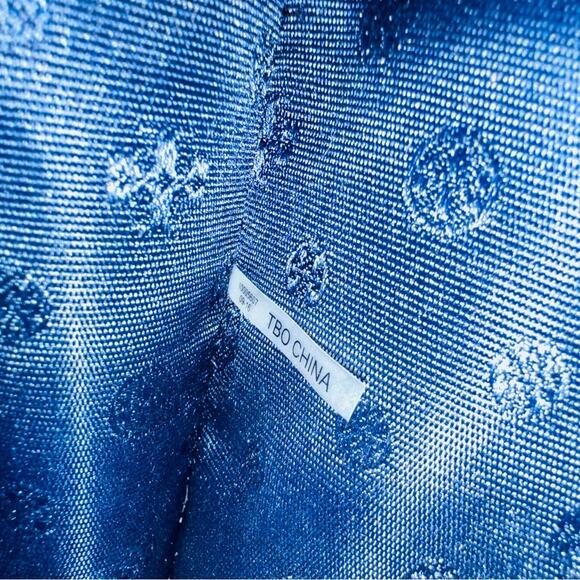 Tory Burch - Kerrington Red Agate Lyon Stripe in Navy - Picture 7 of 7